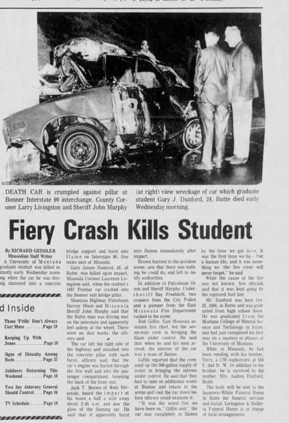 Clipping from The Missoulian